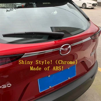 

Yimaautotrims Car Rearguard Trunk Rear Bumper Tail Box Door Trim Stickers Strip Garnish Styling For Mazda CX-30 2020 Exterior