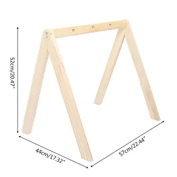 

Nordic Wood Fitness Rack Children Room Decor Baby Play Gym Pendants Hanging Bar M89C