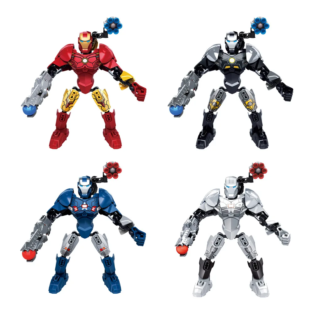 

Avengers 4 Iron Man Mark2 Mark3 Building Blocks Bricks Boy Toys