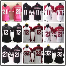 Распродажа, Arizona, высокое качество, для женщин, леди Ларри фитцджералд, Джон, коричневый, Патрик Питерсон, Тиранн, Матье, BR-3, Джерси