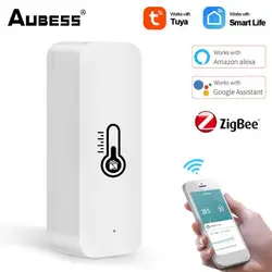 Tuya ZigBee WIFI Temperature Humidity Sensor Indoor Outdoor Hygrometer Thermometer Detector Smart Life Remote Control For Home