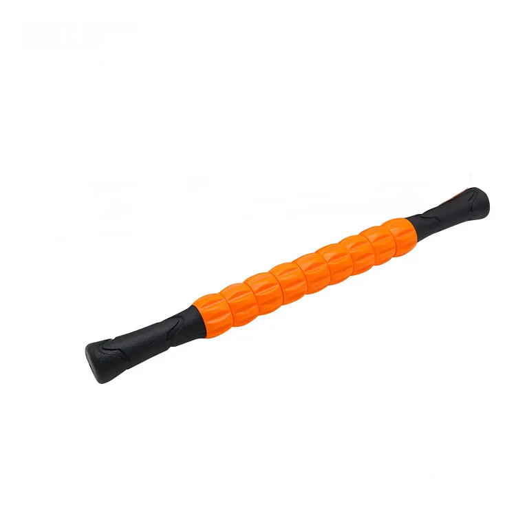 Оранжевый Spiky Yoga Massage Stick Point Roller Muscle Equipment Therapy Stick Fitness Physical Relieve Yoga Tool Massage Pilates - Цвет: Оранжевый