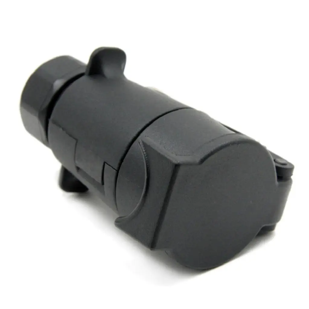 Car Trailer Truck 7Pins N Type Plug Socket Black Caravan Wiring Lights Tow | Автомобили и - Цена: 154,36 руб.