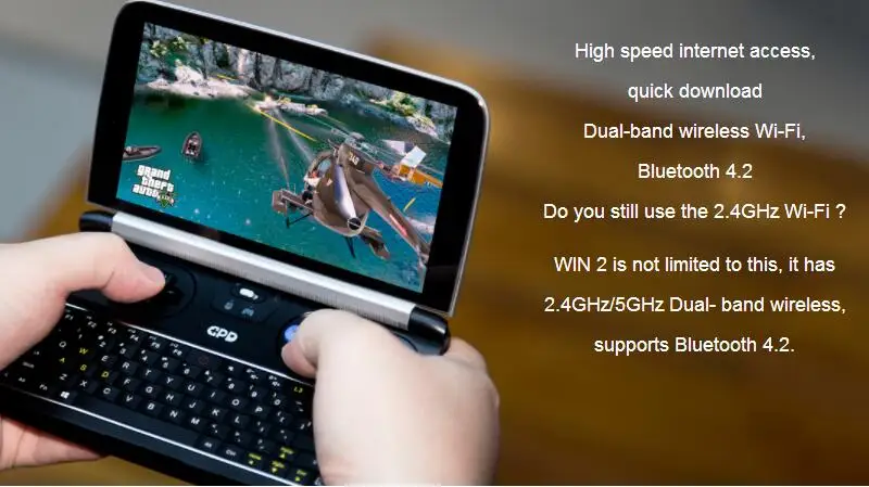 GPD WIN 2 WIN2 консоли карманный мини ноутбук 8 Гб 256 Intel m3-8100y 6 дюймов Сенсорный экран мини-консоль для ПК-игр с поддержкой Windows Тетрадь Windows 10 Системы