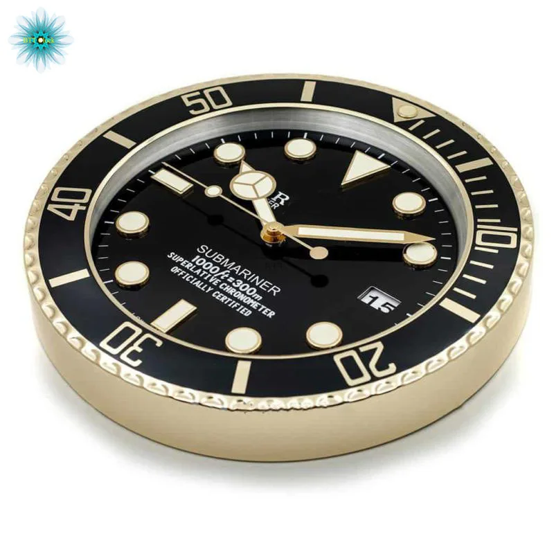 Настенные часы SUBMARINER STYLE GOLD RL49 декорация настенные часы в форме с бриллиантовым циферблатом