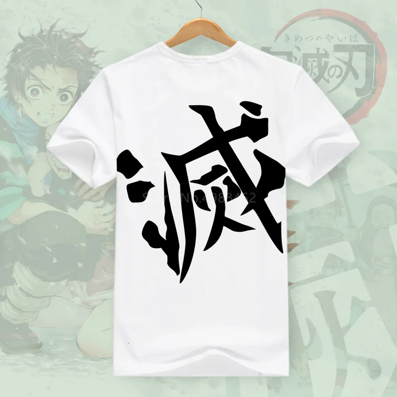 Demon Slayer: Kimetsu No Yaiba/футболка с короткими рукавами для взрослых; костюмы для косплея; мужские и женские топы; футболки; Kamado Tanjirou Nezuko