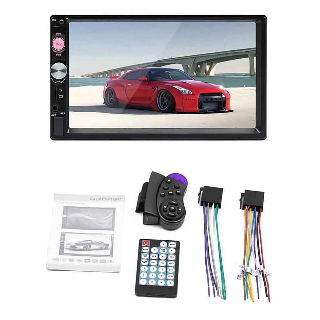 Цифровой медиа Bluetooth экран приемник 7 дюймов MP5 с громкой связью USB Aux вход USB Bluetooth