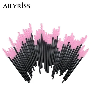 

Makeup Brushes 2/25/50pcs Disposal Mascara Wands Applicator Eyelash Cleaning Comb Makeup Brushes for Eyelash Extensions AILYRISS