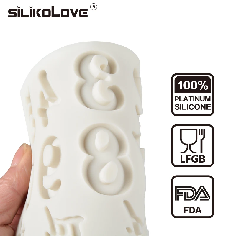 SILIKOLOVE цифры Силиконовые формы инструменты для украшения тортов из мастики день рождения аксессуары для украшения торта