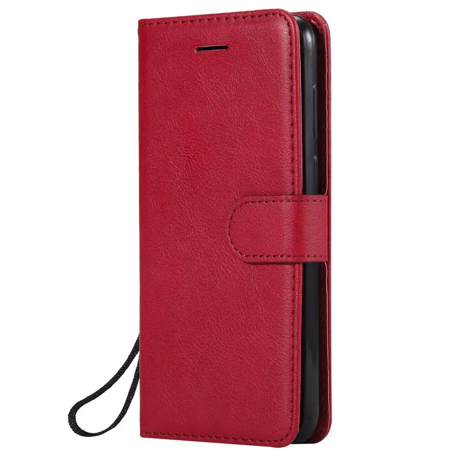 Red Y9 Флип кожаный чехол на СПС Fundas huawei Y9 чехол для huawei Y 9 Y9 Coque Wallet cover Чехлы для мобильных телефонов сумка - Цвет: Red
