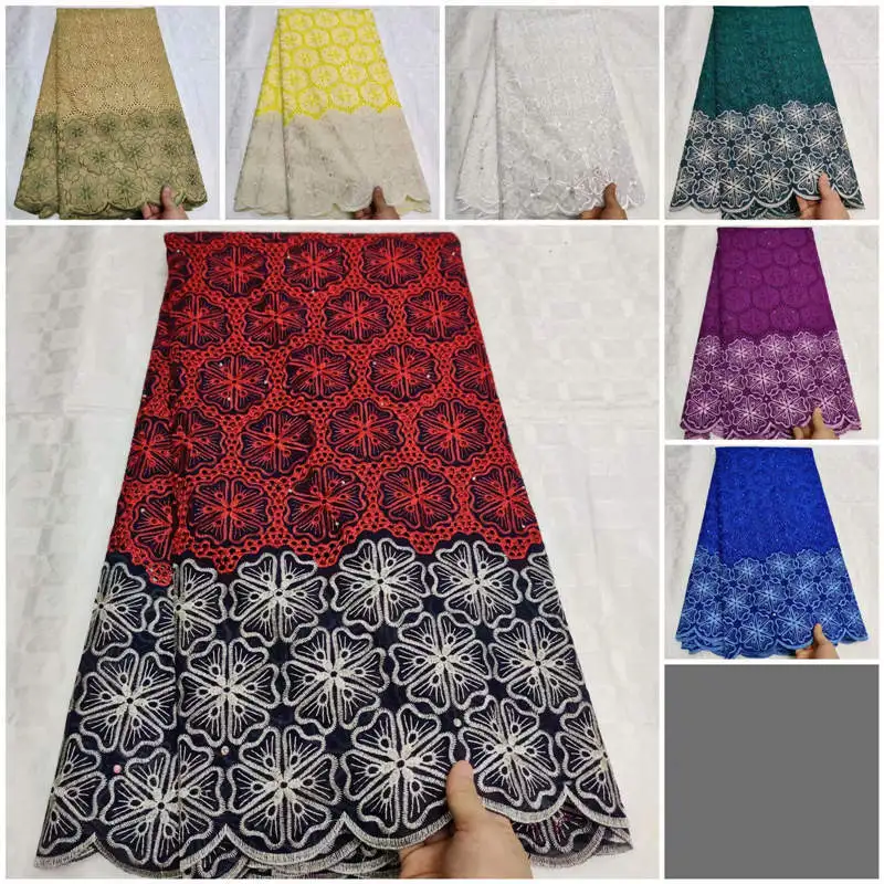 Горячая хлопок Африканское сухое кружево ткань нигерийское кружево ткань высокое качество швейцарская вуаль в швейцарском стиле! TLF9166