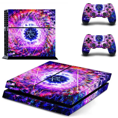 QPTM0311 Наклейка для PS4 наклейка чистый белый синий золотой полное покрытие лицевые панели наклейка виниловая для playstation 4 консоль и контроллеры наклейка для PS4 наклейка - Цвет: QPTM0311