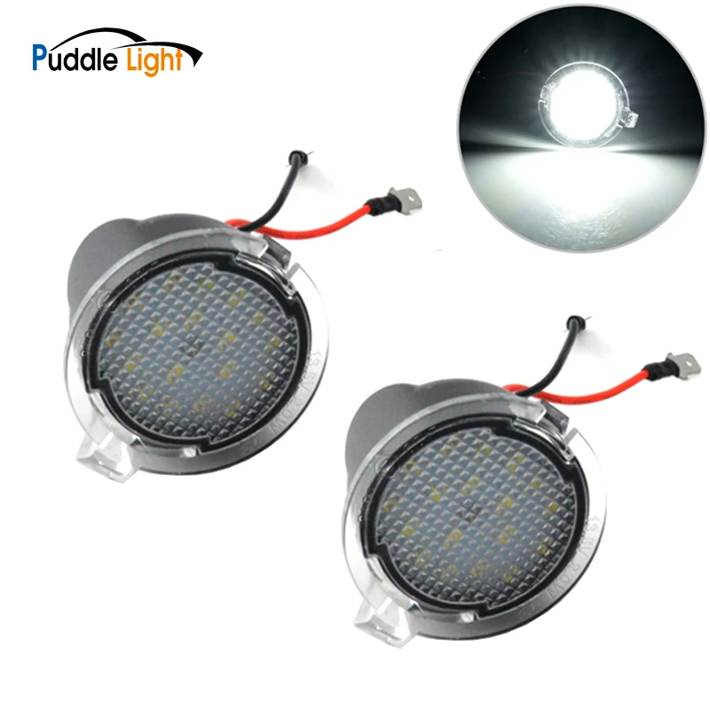 

Side Mirror Puddle Lights For Ford Edge Fusion Flex Explorer Mondeo Taurus F-150 Expedition Raptor Range Super Bright Auto Lamp