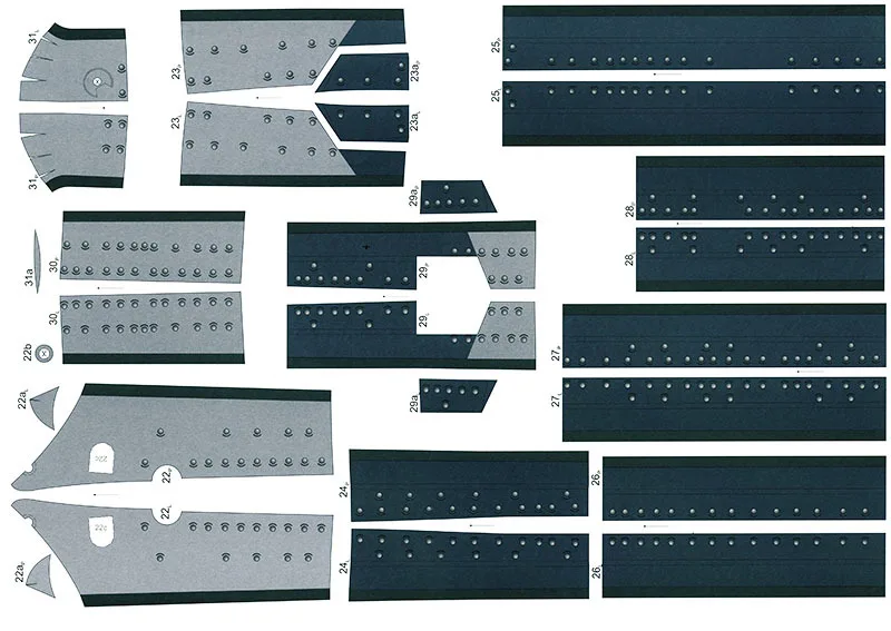 Бумажная модель 85 сантиметров Scharnhorst Battlecruiser ручной работы DIY