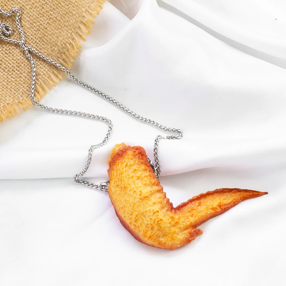 Silver Chicken Nugget Chain Necklace - Man Fitted | Roblox Item - Rolimon's