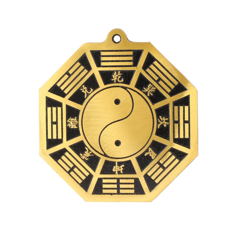 

Feng Shui Tai chi Copper Bagua The 8 Hexagrams BrassYinYang Mirror Auspicious Taoist Talisman Energy Home Decoration Ornament