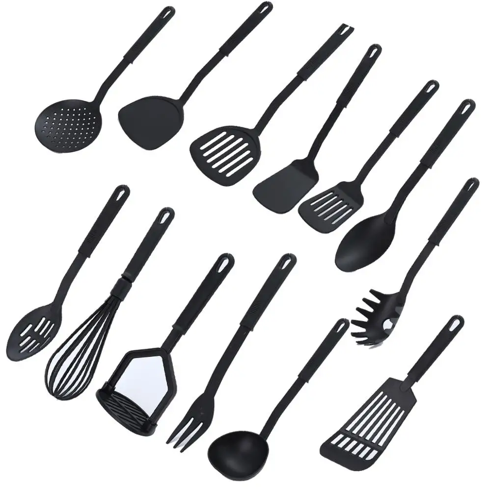 31CM-1PC-Silicone-Turner-Soup-Spoon-Spatula-Brush-Scraper-Pasta-Server-Egg-Beater-Kitchen-Cooking-Tools