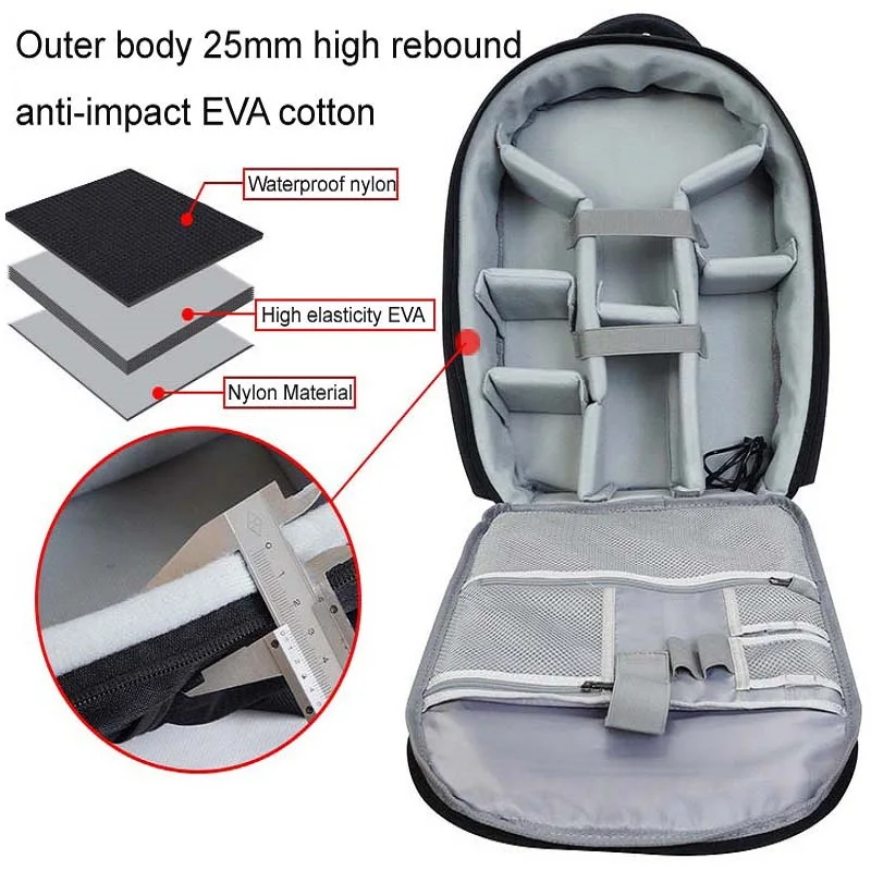 Рюкзак для камеры Pro DSLR сумка большая емкость Водонепроницаемая ударопрочная Canon