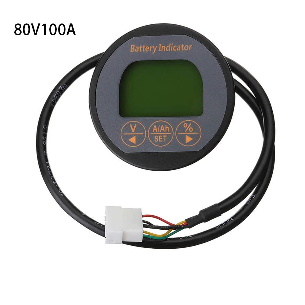 

TR16 Multifunction ABS Portable Battery Indicator Accurate Durable Car Voltmeter Monitor Digital With Cable Current LCD Display