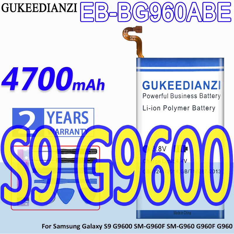 

GUKEEDIANZI EB-BG960ABE 4500mAh Rechargeable Battery For Samsung Galaxy S9 G9600 SM-G960F SM-G960 G960F G960 G960U G960W +Tools