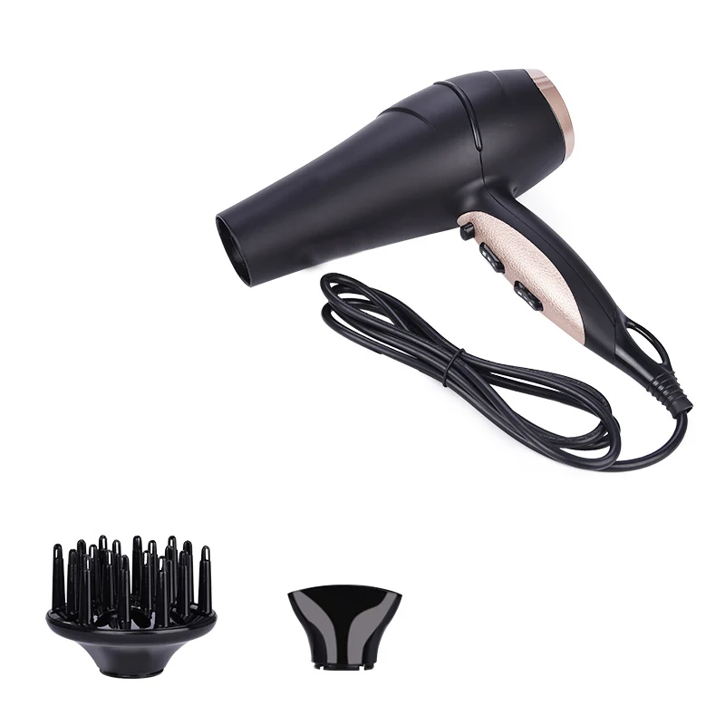 

Professional Negative Ion Hair Dryer 2200W Large Power Blow Dryer Low Noise Hair Blower with 2 Speed Hot and Cool Wind Button 0