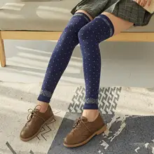 Женские носки для девочек, женские гольфы выше колена, Длинные однотонные носки, теплые носки, женские дышащие носки для девочек, Meias