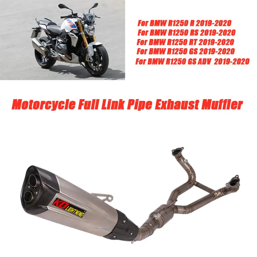 

Front Middle Link Pipe Exhaust Muffler Tubes Full Exhaust System For BMW 1250GS 1250RT R1250R 1250RS 1250RT ADV 2019 2020