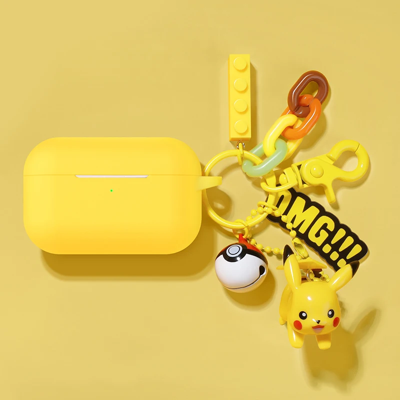3D чехол для наушников для AirPods Pro силиконовые Милые Мультяшные наушники/EarPods чехол для Apple AirPods Pro 3 чехол с брелком