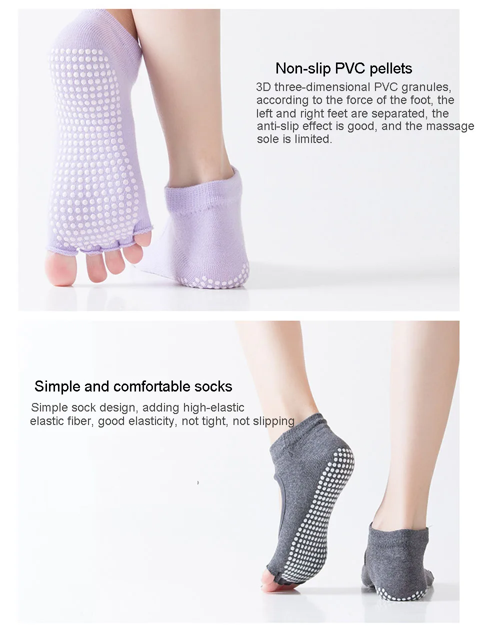 1 пара Женские носки для йоги противоскользящие женские Одежда для фитнеса Пилатес носки профессиональные тапочки защитная накладка для танцев