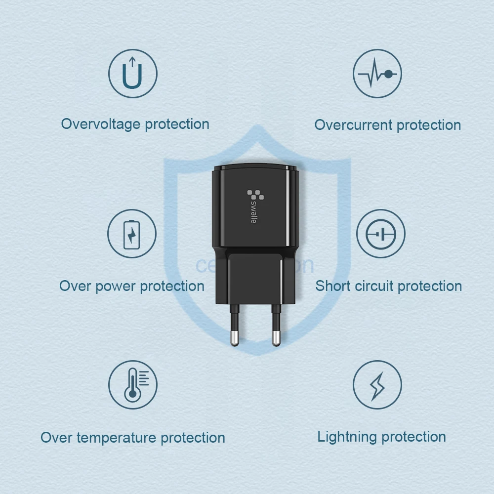 Swalle быстрое зарядное устройство для быстрой зарядки EU Smart Fast USB для Xiaomi samsung huawei адаптер для быстрой зарядки мобильного телефона