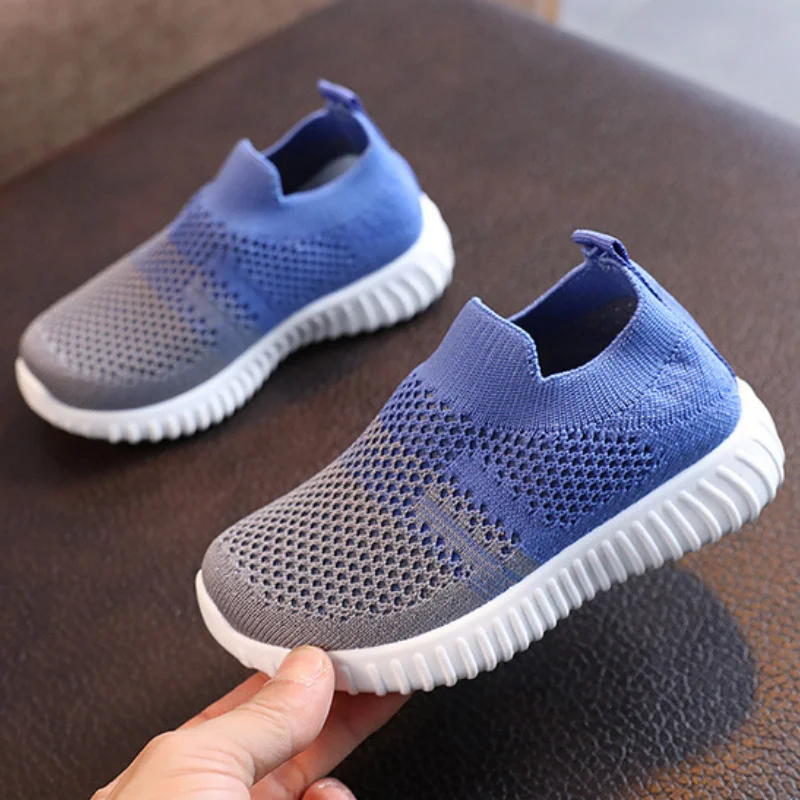 Kids Shoes Multicolor Knitted Toddler Baby Sneakers Casual Slip On Sneakers Children Shoes Kid Girls Boys Sports CSH1085