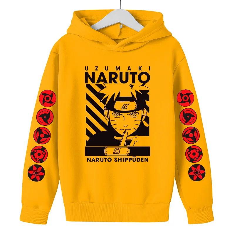 Anime Narutos Boy Clothes Ninja Hoodie Childrens Coat Clothing Boy Hoodie Autumn Clothes Kids Sweatshirt Casual jogging Costume