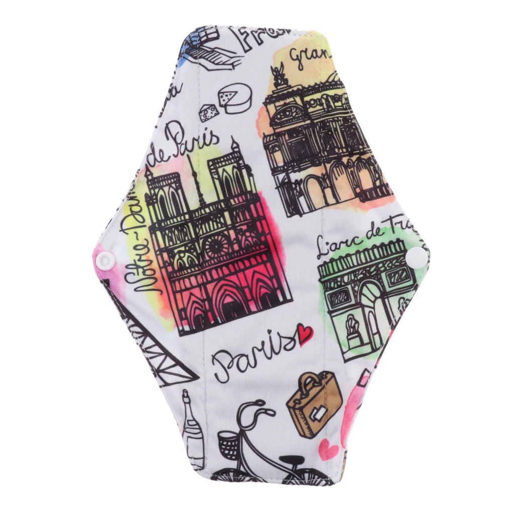 Charcoal Bamboo Fiber Washable Menstrual Sanitary Maternity Pad for Female Bamboo Charcoal Cloth Sanitary Pad Reusable Panty Pad