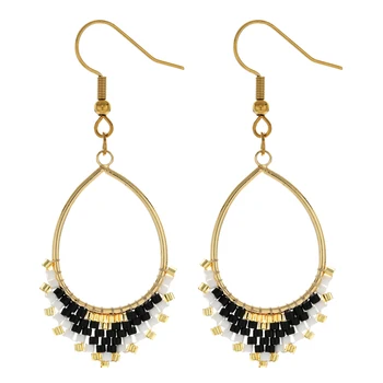 

ZMZY Boho Jewelry Gift For Lady Tassel Earrings Europe Bohemian Earrings MIYUKI Beads Exaggerated Fashion Wholesale