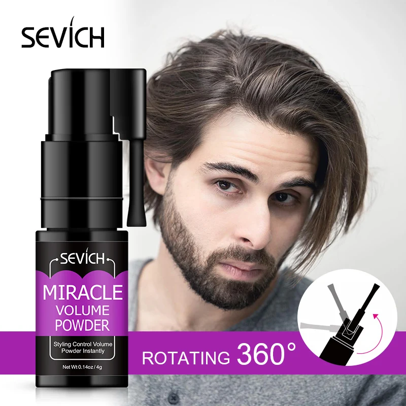 Sevich Hair Volume Set Useful Increases 4g Rotating Hair Volume Powder Spray Styling 4g Hairline powder Coverage root