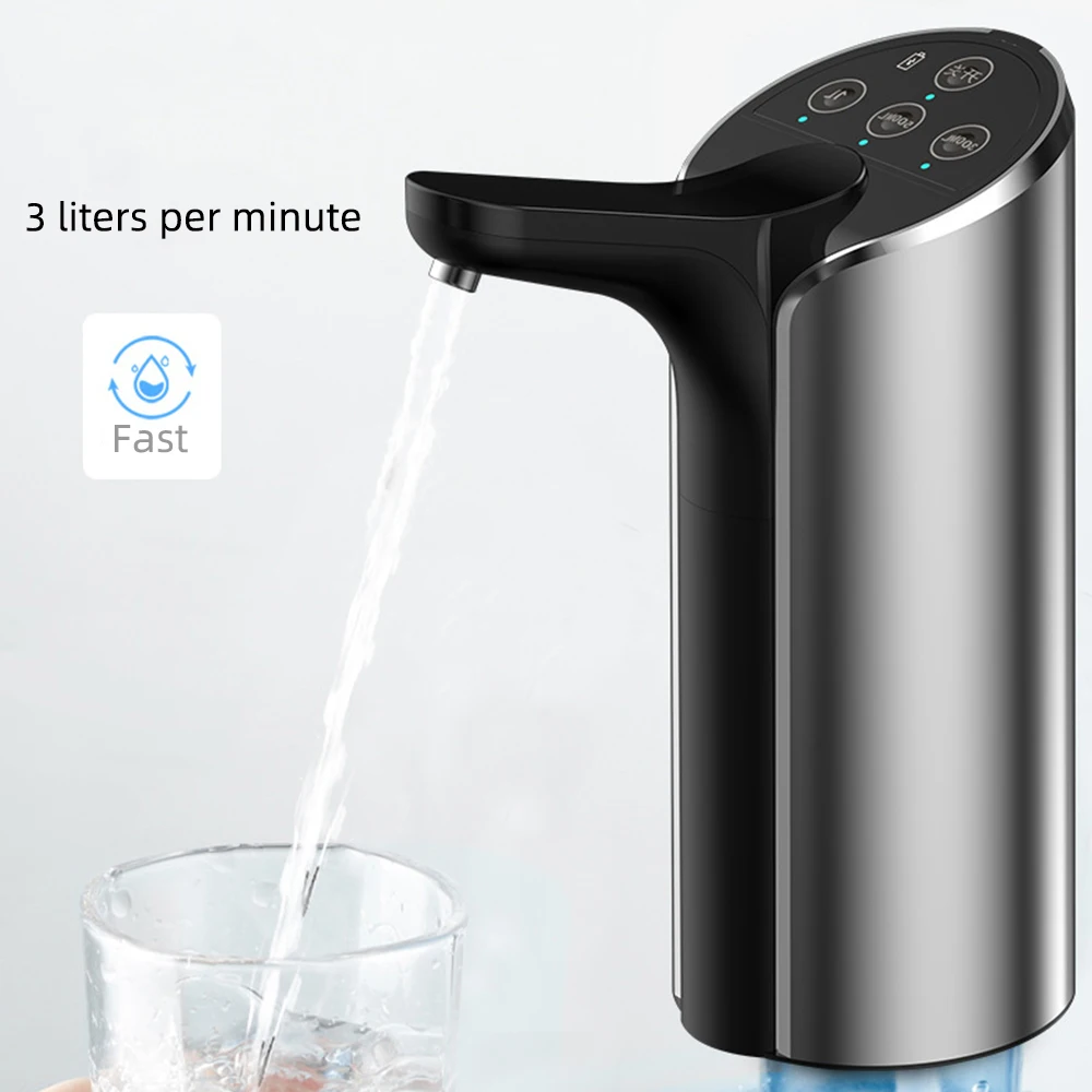 

DIDIHOU Household Automatic Electric Water Pump Button Dispenser Gallon Bottle Drinking Switch For Water Pumping USB Charging