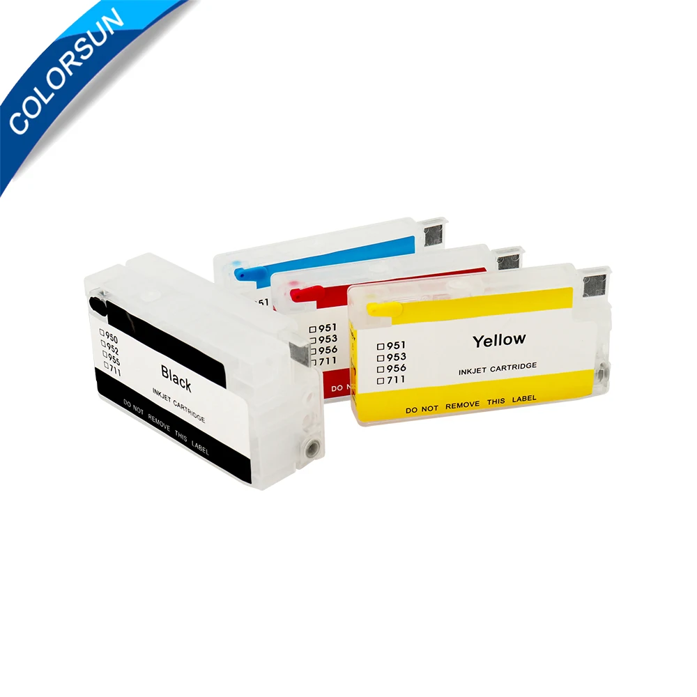 Colorsun для HP 711 Hp пустой многоразовый картридж принтера Designjet T120 T520 с чипом|ink cartridge