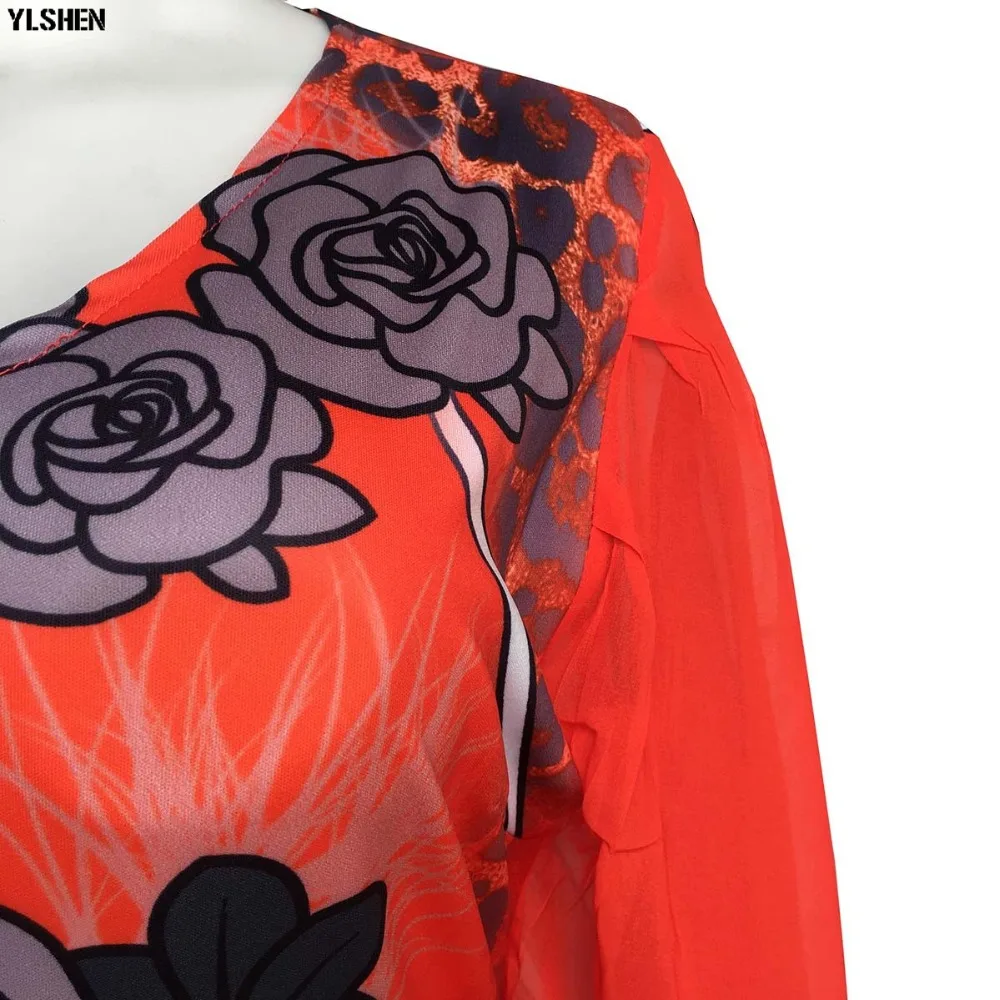 New African Dresses for Women Dashiki Print African Clothes Bazin Riche Sexy Slim Ruffle Sleeve V-neck Evening Long Africa Dress 15