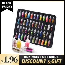 48 шт. украшения для ногтей бутылки блестки Нейл-арт Икра Переводные картинки ювелирные изделия УФ гель лак маникюрный Декор