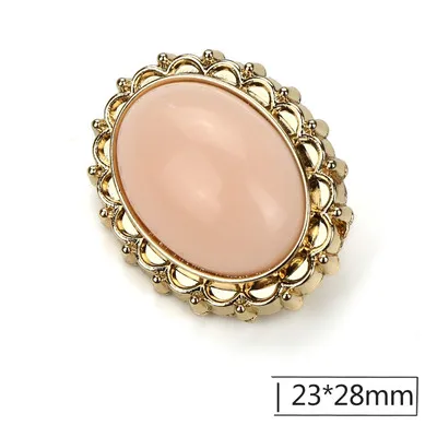 6pcs Pearl Metal Button Gold for Clothing 25mm Lion Head Button Decorative DIY Sweater Coat Decoration Shirt Sewing Accessories - Цвет: c