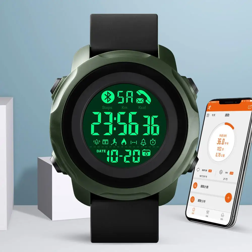 SKMEI Fitness Watch Men Sport Smart Watch Women Bluetooth Bracelet Waterproof Light Wristwatch App Remind reloj inteligente 1572 SKMEI Fitness Watch Men Sport Smart Watch Women Bluetooth Bracelet Waterproof Light Wristwatch App Remind reloj inteligente 1572