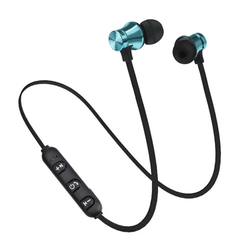 Синий 4 цвета XT-11 Bluetooth наушники спортивные магнитные стерео водонепроницаемые наушники беспроводные наушники-вкладыши с микрофоном для iPhone X Xiaomi - Цвет: Синий
