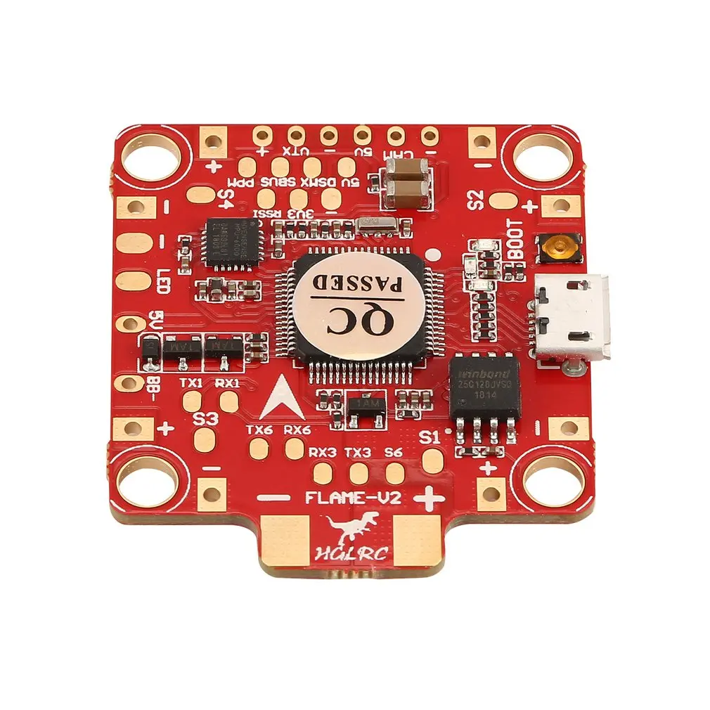 HGLRC F4 пламя V2 2-6S Lipo Контроллер полета FC Betaflight OSD 5V BEC для RC гоночный Квадрокоптер беспилотный самолет БПЛА