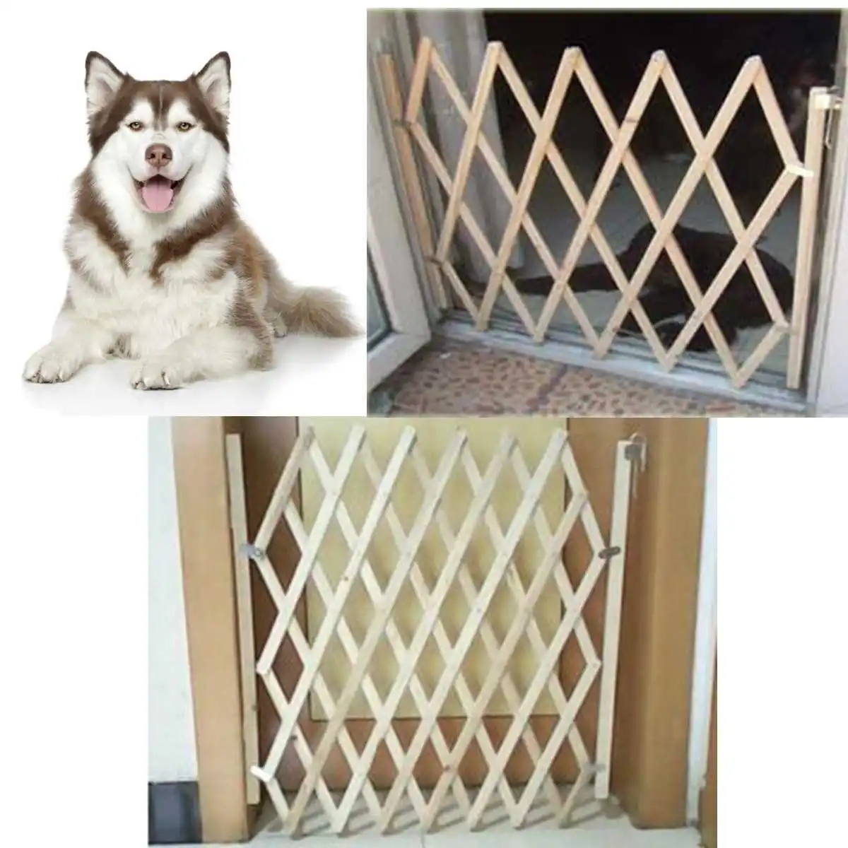 wooden puppy gate