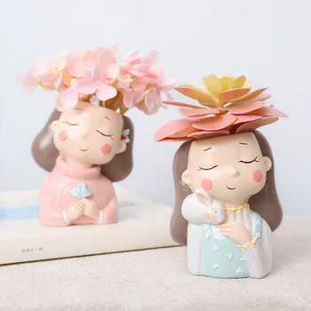 

1 Piece Plant Pot 2019 New Creative Small Flower Pots Planter Succulent Cactus Bonsai Flowerpot Valentine's Day Gift For Her