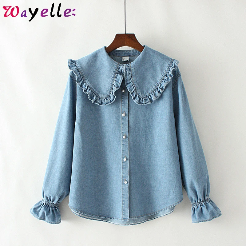 blusas en jeans para dama