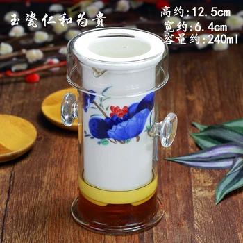 

Blue and white tea is the glass cup suit black tea tea set ceramic teapot household filter ears tea to heat