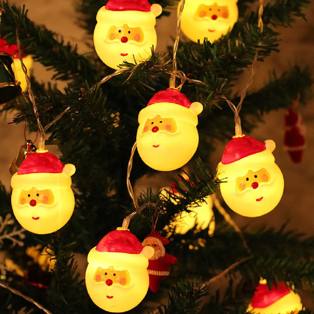 

LED Chrismas Light Snowman/Santa Chrismas Light Warm Colorful Battery Festival Lamp For living Room Garden Decoration