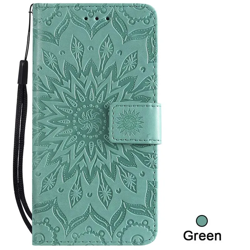 XSDTS бумажник чехол для samsung Galaxy A7 A9 A9S A10 A20 A30 A40 A50 A60 A70 A80 A90 A10E A20E флип-чехол для телефона из искусственной кожи - Цвет: G7-Green