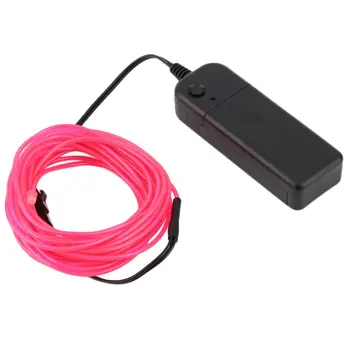

5M Neon Light Glow EL Wire Rope Tape Cable LED Strip LED Neon Lights Shoes Clothing Car Waterproof Car Styling